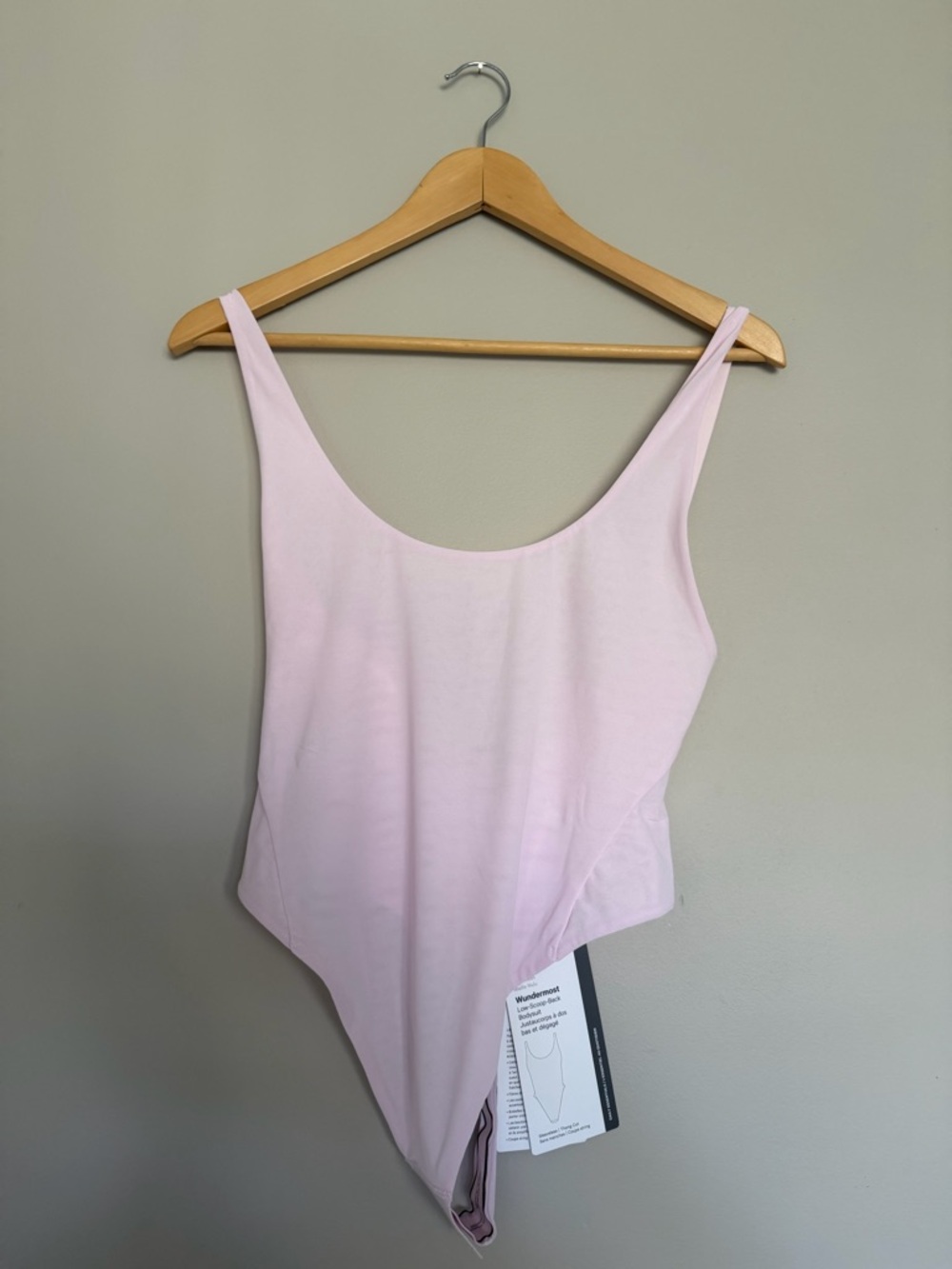 lululemon athletica Soft Pink Scoop-Neck Wundermost Bodysuit